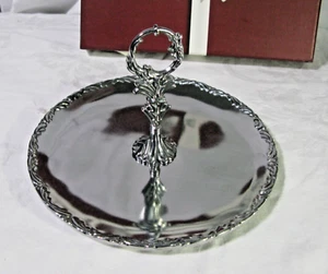 Arthur Court 8" Round Victorian Tidbit Tray 2003, Solid Aluminum - NEW - Picture 1 of 9
