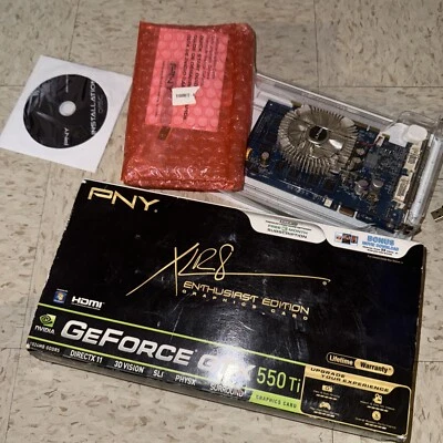 PNY NVIDIA GeForce GTX 550 Ti (VCGGTX550TXPB) 1GB GDDR5 SDRAM PCI Express x16... - Image 1 of 4