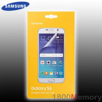 Paquete de 2 protectores de pantalla originales Samsung para Galaxy S6 SM-G920 ajuste perfecto Foto 1 de 3