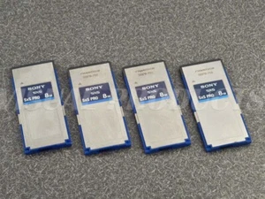 (4) Sony SxS Pro 8gb Memory Cards SBP-8 for ARRI ALEXA SONY VENICE PMW F3 F5 F55 - Picture 1 of 1