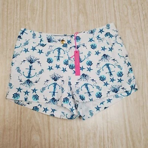 Macbeth Collection By Margaret Josephs Shorts Womens Small White Nautical - Picture 1 of 3