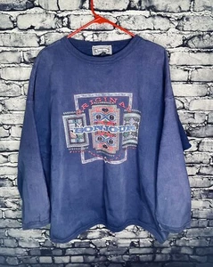 Vintage Bonjour Aztec Graphic Crew Neck Size 18/20 XL  100% Cotton Made In USA - Picture 1 of 4