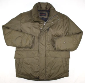 Vintage Banana Republic Parka Jacket Men's Small Goose Down Puffer Army Green - Picture 1 of 14