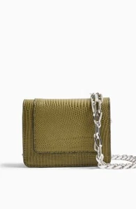 Topshop Green Mini Purse Cross Body Bag BNWT - Picture 1 of 9