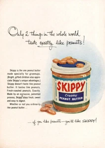 1959 Skippy Peanut Butter: Only 2 Things In the Whole World anuncio impreso vintage - Imagen 1 de 1