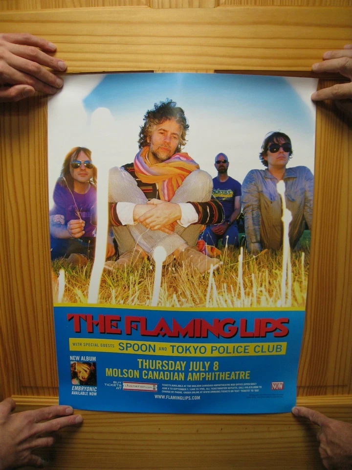 The Flaming Lips Poster Band Shot Spoon Tokyo Police Club July 8 Molson Canada - Image 1 of 1
