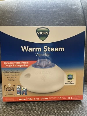 Vicks‎ Vapo Filter Free V150SG Cool-Warm Steam Vaporizer Tabletop Humidifier - Image 1 of 4
