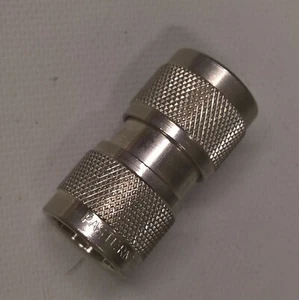 Conector adaptador de barril coaxial RF tipo N-macho - Imagen 1 de 2