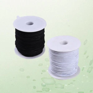 2PCS Elastic Ribbon Band Ear Rope String Elastic Strap Earloop Elastic Spool - Picture 1 of 12