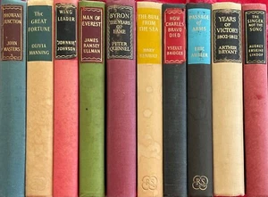 10 Reprint Society London Books Hardcover Literature Fiction History Biography - Bild 1 von 1