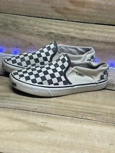 Vans Off The Wall Checker Board Slipper Schuhe Größe Damen 7,5 Herren 6 schwarz weiß - Bild 1 von 7