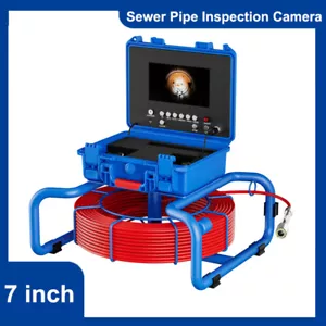 Telecamera endoscopio industriale DVR ispezione tubi fognari contatore contatore contatore 7" 30/50/60M - Foto 1 di 14