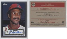 2021 Topps Chrome Platinum Anniversary Auto Jim Rice #PA-JRC Auto HOF