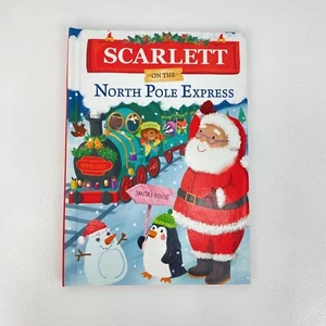 SCARLETT North Pole Express Christmas Story Book Personalized Name - Imagen 1 de 2