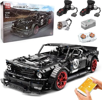 MOULDKING 13108 Technic Ford Mustang Classic Building Blocks Toy Bricks RC Car - Image 1 of 4