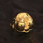 Sexy Devil Hips Buttocks Ass Gold Plated Brass Punk Ring GP270A US Size 7~15