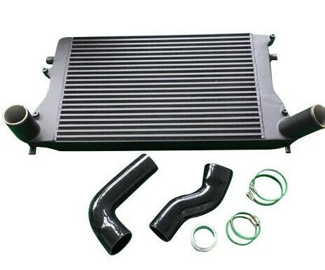 KIT INTERCOOLER IN LEGA ATTACCO ANTERIORE GRANDE SEDILE PASSAT AUDI A3 VW GOLF MK5 MK6 - Immagine 1 di 4