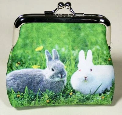 MARIO MORENO Hasen Clipgeldbörse Colorline Kaninchen Hase Geldbörse Geld Neu