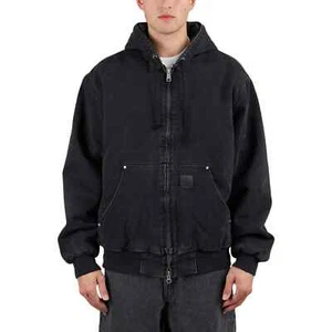 CARHARTT WIP OG ACTIVE RIVET JACKET I034316 Black Stone Washed M - Picture 1 of 7