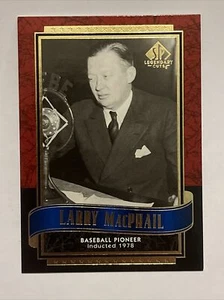 2003 SP Legendary Cuts Larry MacPhail #77 HOF - Picture 1 of 2