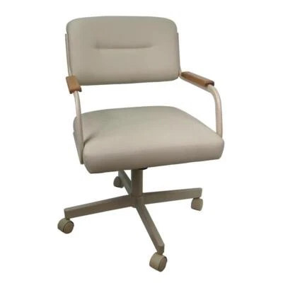 TOBIAS DESIGNS Swivel Tilt Kitchen Caster Chair with Wheels M-114 - Ocean Beige - Beige Natural