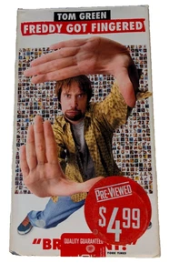 Freddy Got Fingered 2001 VHS RARE! vintage cult comedy dark humor Tom Green - Foto 1 di 3