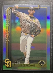 2025 Topps Chrome Joe Musgrove Chrome Refractor San Diego Padres - Bild 1 von 2