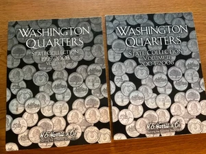 1999 To 2008 Uncirc. 50 State Quarters Complete Coin Set in H.E. Harris Folders - Picture 1 of 3