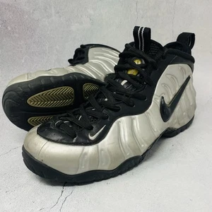 Nike Air Foamposite Pro Metallic Silver Shoes Sneakers 624041-002 Men’s Size 9 M - Picture 1 of 12