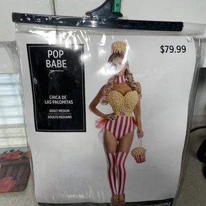 Disfraz de palomitas de maíz para mujer adulto mediano - Imagen 1 de 5