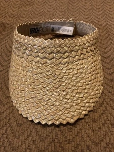 Beach Riot Straw Visor Hat Women's One Size Adjustable - Picture 1 of 4