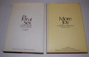 LOT of 2 HC Books - The Joy Of Sex and More Joy both Illustrated , A Comfort - Picture 1 of 9