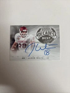 2011 UD CFB Legends Jason White handsignierte Karte Oklahoma Sooner Heisman A-800 - Bild 1 von 2