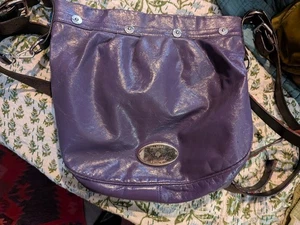 Mulberry Medium Mitzy Hobo Purple Patent Leather Shoulder Bag - Picture 1 of 9