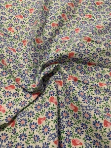 ❤️Vintage 1982 Lanz Of Salzburg Flannel Sewing Fabric 45”W 3 Yds + 6” NEW - Picture 1 of 5