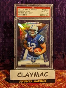 2012 Topps Platinum Rookie Die-Cut Andrew Luck #PDC-AL PSA 10 GEM MT Rookie QTY - Picture 1 of 2