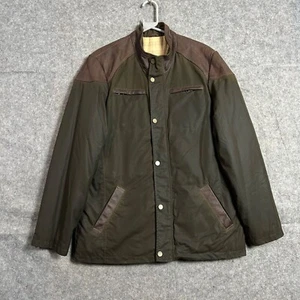 Abrigo de campo Fife para hombre talla M chaqueta de cera verde utilitario granero británico Millerain - Imagen 1 de 16