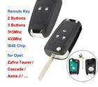 Remote Car Key Fob 2 3 Buttons 315 / 433Mhz ID46 for Opel Vauxhall Cascade