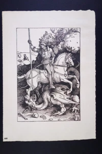 Rare Albert Durer Facsimile Berlin "St. George and the Dragon" 1504 - Picture 1 of 5