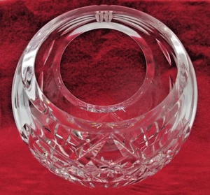 Vintage Waterford Kristall 5" runder Korb mit Griffen Lismore signiert Waterford - Bild 1 von 10