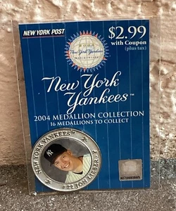 NY Post New York Yankees 2004 Medallion Collectible Coin JON LIEBER - Picture 1 of 3