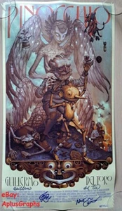 GUILLERMO DEL TORO, MARK GUSTAFSON & GREGORY MANN... Pinocchio - SIGNED POSTER - Picture 1 of 3