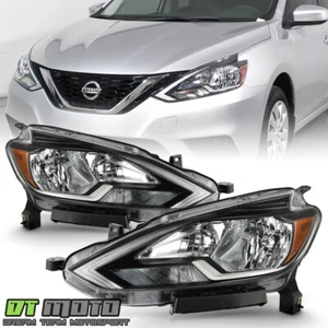 For 2016-2019 Nissan Sentra Halogen Type Headlights Headlamps w/ Bulb Left+Right - Picture 1 of 7