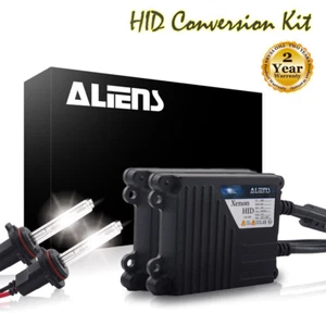 ALIENS 35W HID Xenon Headlight Conversion Kit 9005 5000K/OEM White Bulbs - Picture 1 of 7