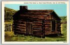 Knob Creek, Kentucky - Lincoln's First School, Old Painting - Vintage Postcard