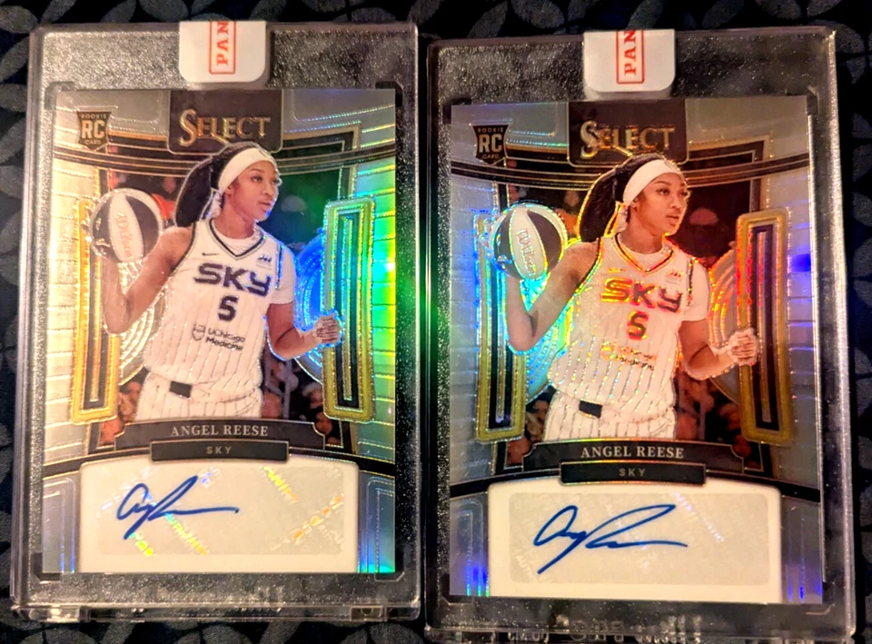 2024 Panini Select WNBA 2 Angel Reese RC Autos Sealed + 5 Prizm Cameron Brink RC - Image 1 of 3