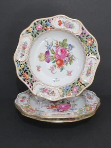 3 Schumann Dresden Rimmed Salad Bowls 10" - Picture 1 of 8