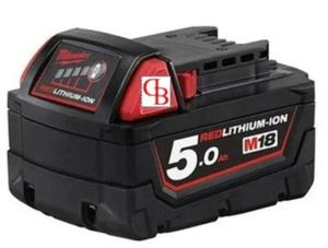 Batterie 18V Li-Ion 5,0 Ah RED LITHIUM  M18 B5 - MILWAUKEE 4932430483 - Bild 1 von 2