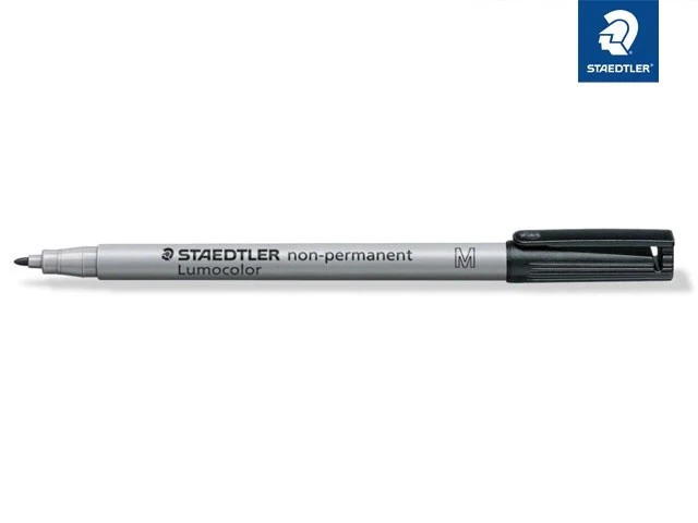 STAEDTLER FOLIENSTIFT LUMOCOLOR NON-PERMANENT STIFT M MEDIUM 1,0 mm SCHWARZ - Bild 1 von 1