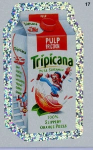 Wacky Packages All New Series 8 TRIPICANA Silver Flash Foil Parallel Sticker #17 - Picture 1 of 1